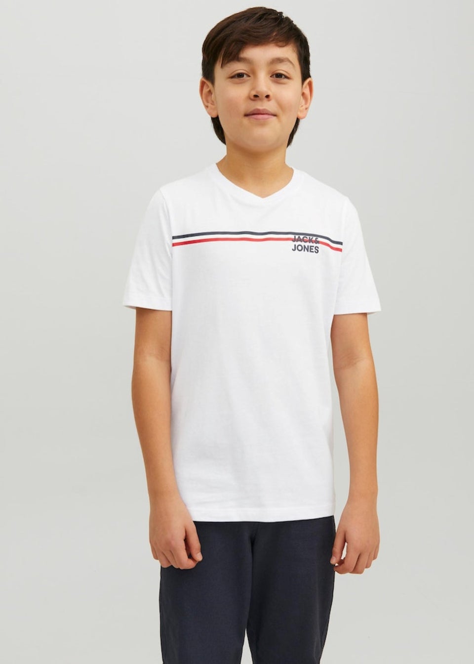Jack & Jones Junior White Atlas T-Shirt (6-16yrs)