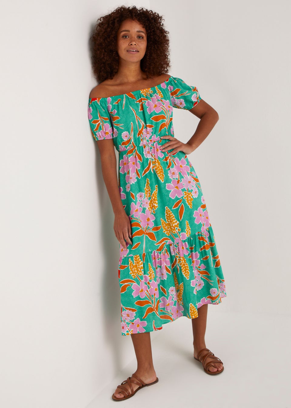Matalan floral new arrivals midi dress
