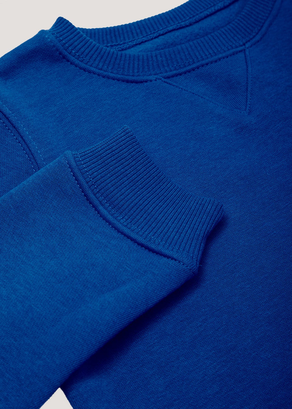 Kids 2 Pack Blue Crew Neck School Sweatshirts (3-13yrs)