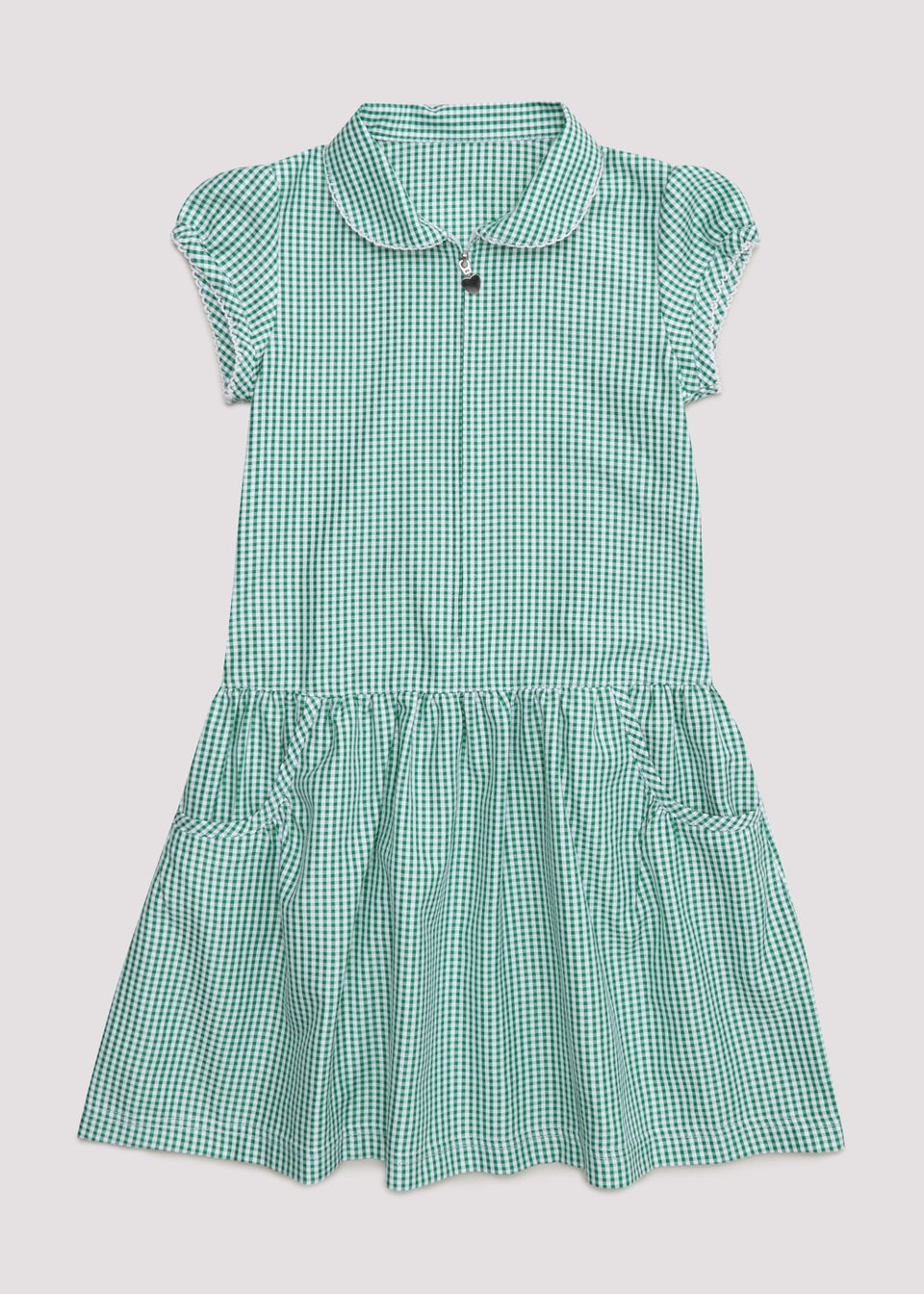 Green gingham school dress hot sale