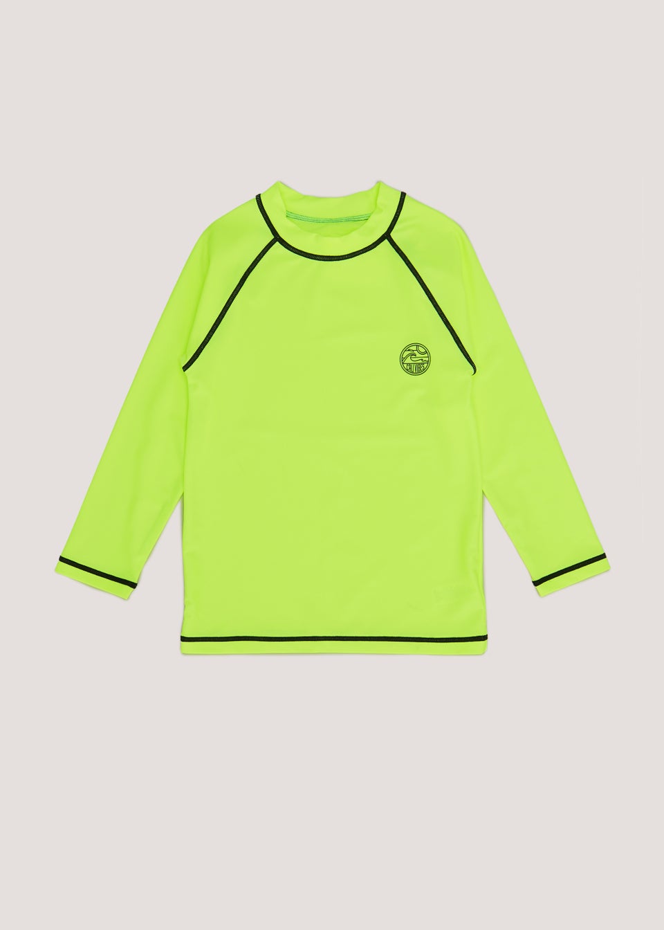 Boys Yellow Long Sleeve Rash Vest 3 13yrs