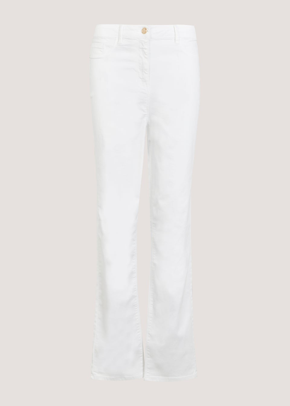 Et Vous White Sculpt & Shape Straight Fit Jeans - Matalan