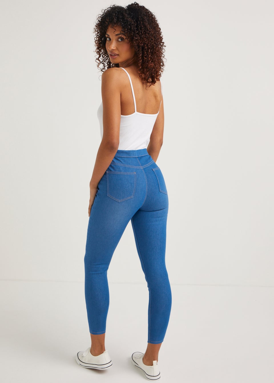 Rosie Blue Cropped Pull On Jeggings