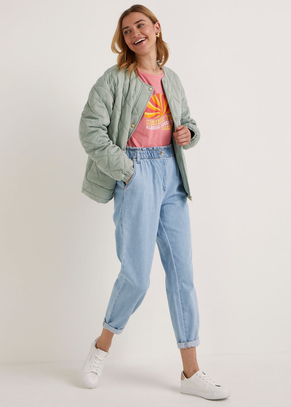 Women's paperbag jeans cheap