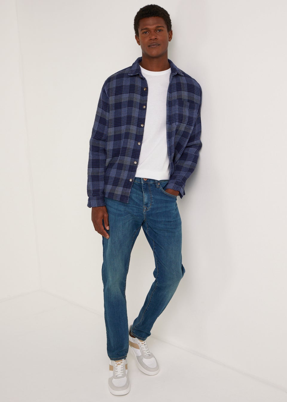 Green Wash Slim Fit Tapered Jeans Matalan