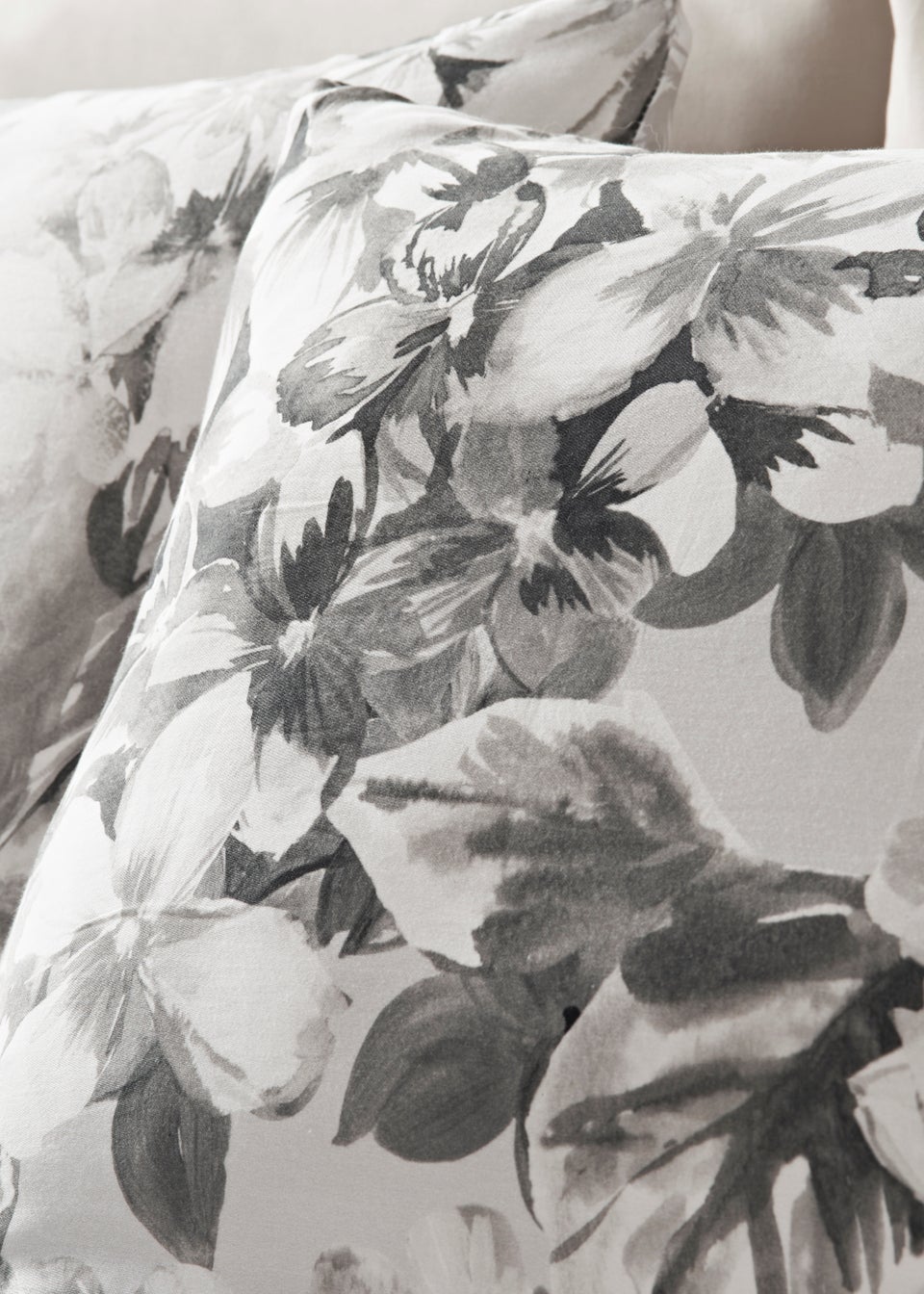 Grey Hydrangea 100 Cotton Reversible Duvet Cover Matalan