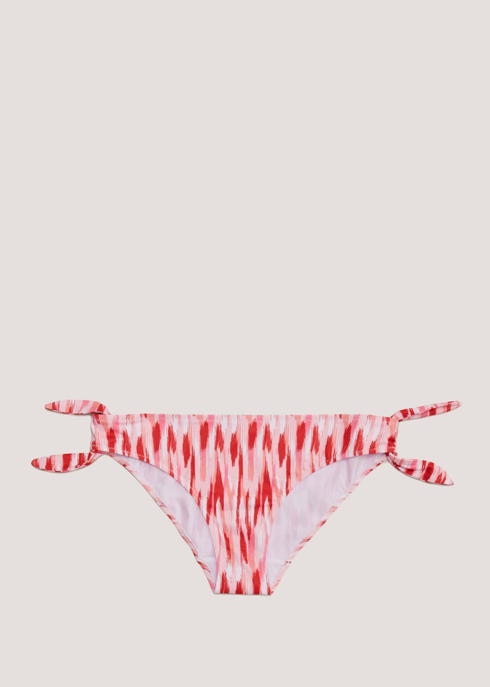 Pink Print Twist Bikini Bottoms