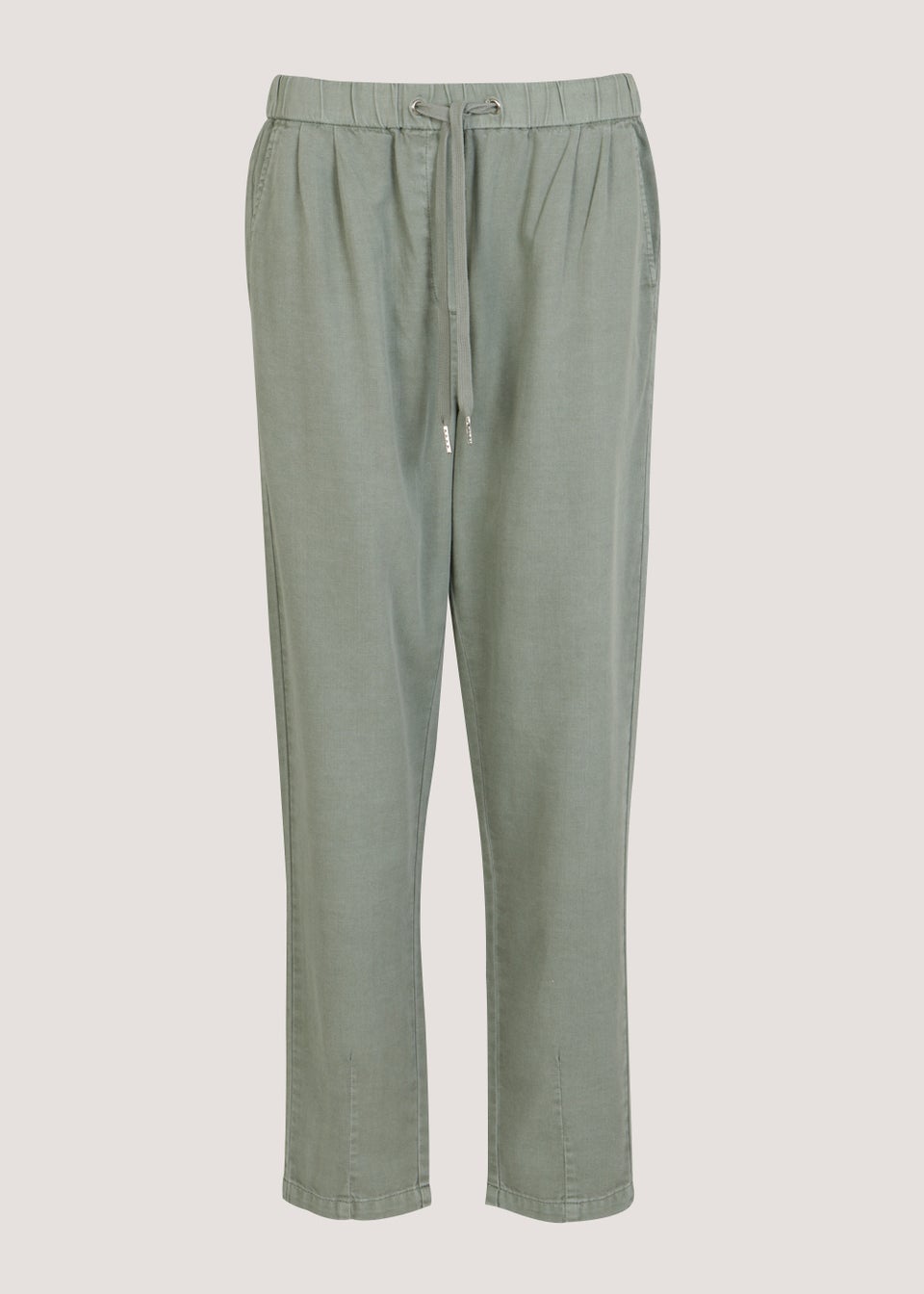 Khaki Tencel Trousers