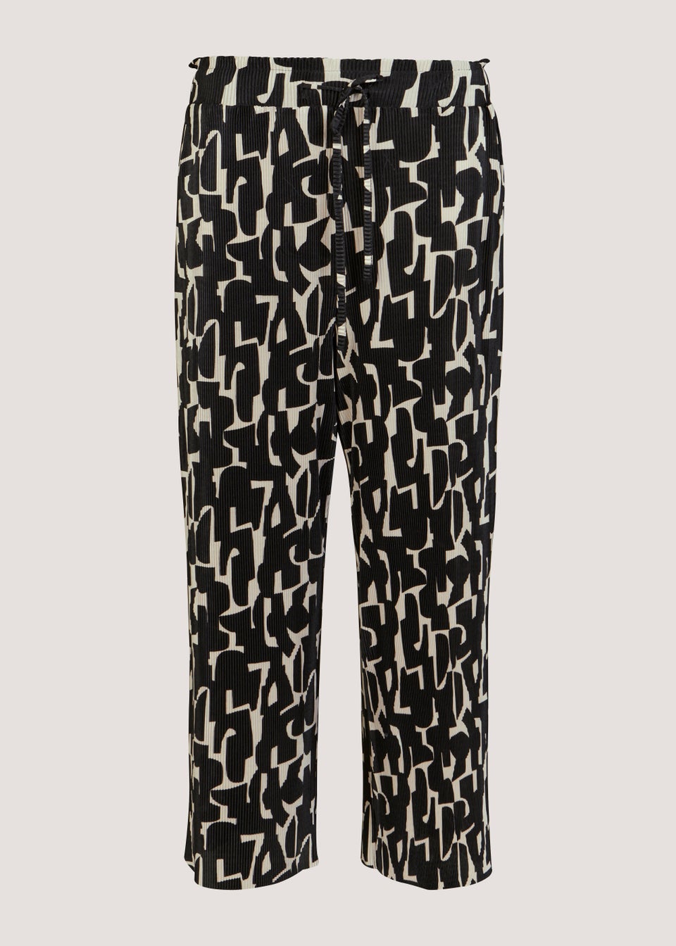 Black Spring Plisse Trousers