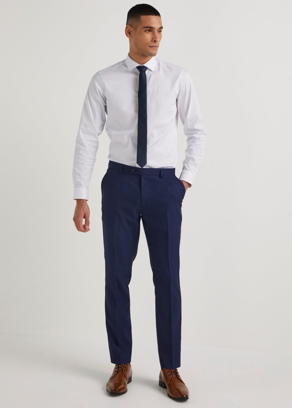 Taylor & Wright Cooper Navy Skinny Fit Suit Trousers