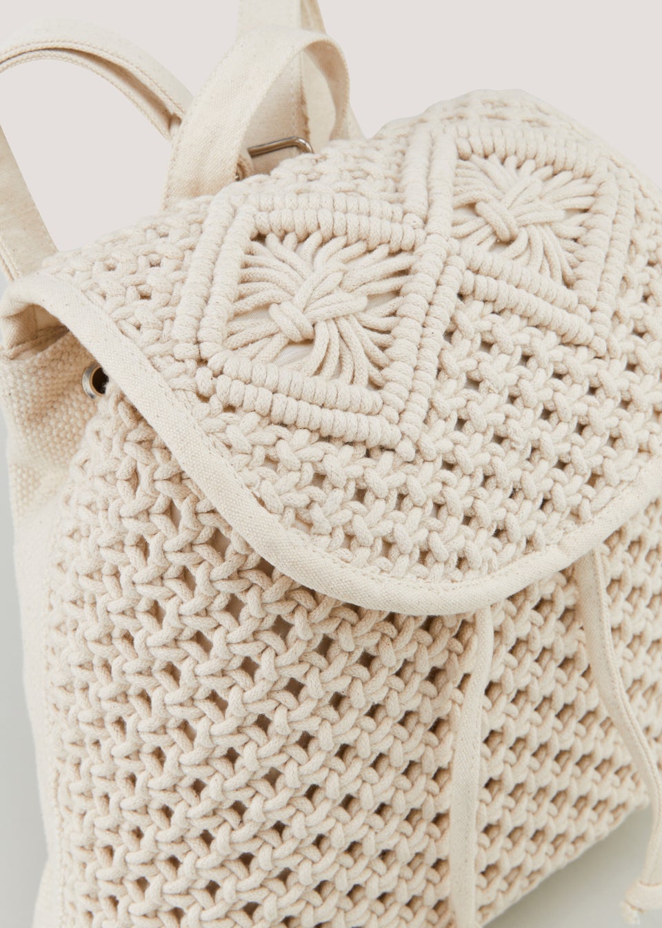 Macrame school bag clearance