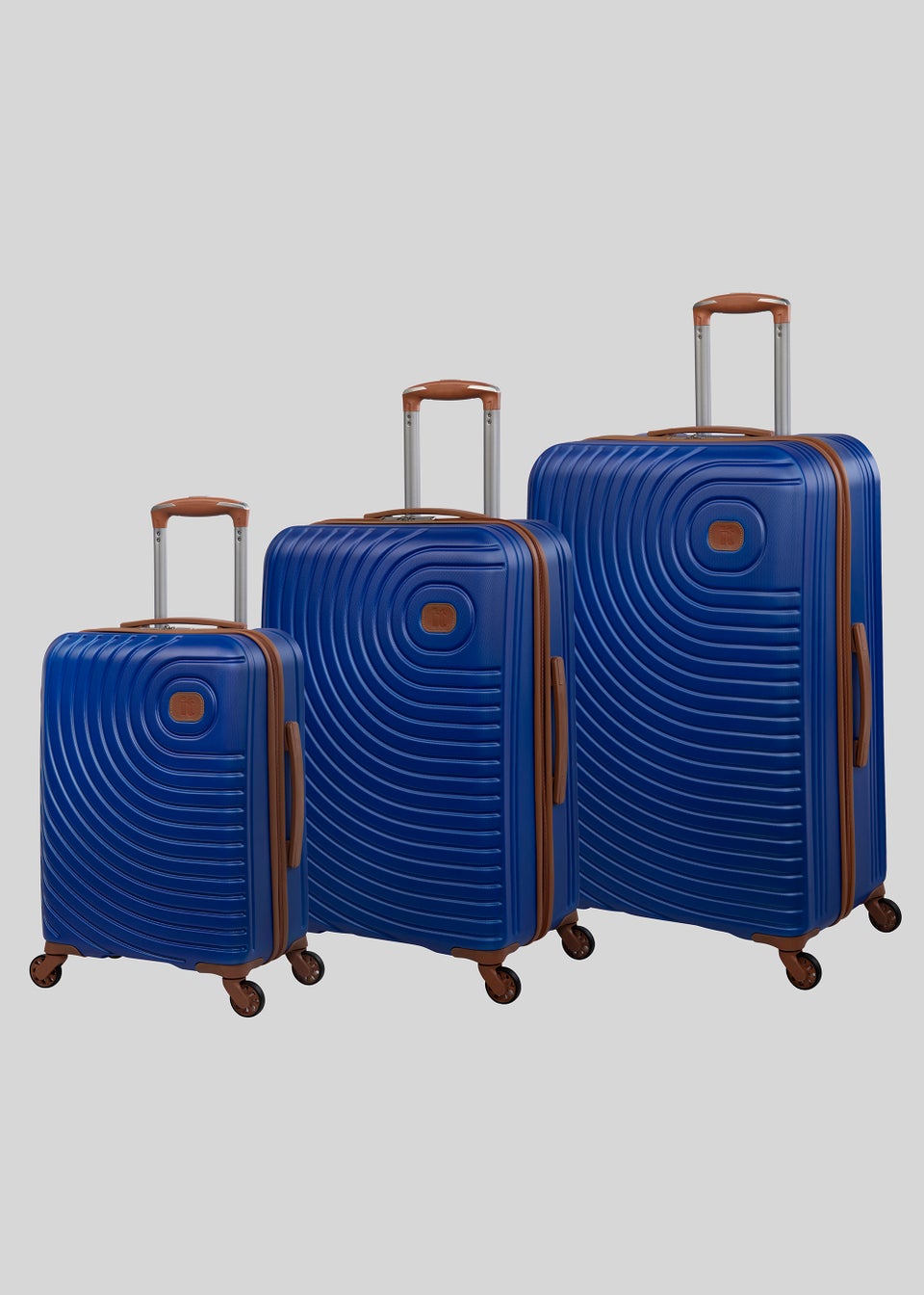 IT Luggage Blue Hard Shell Suitcase