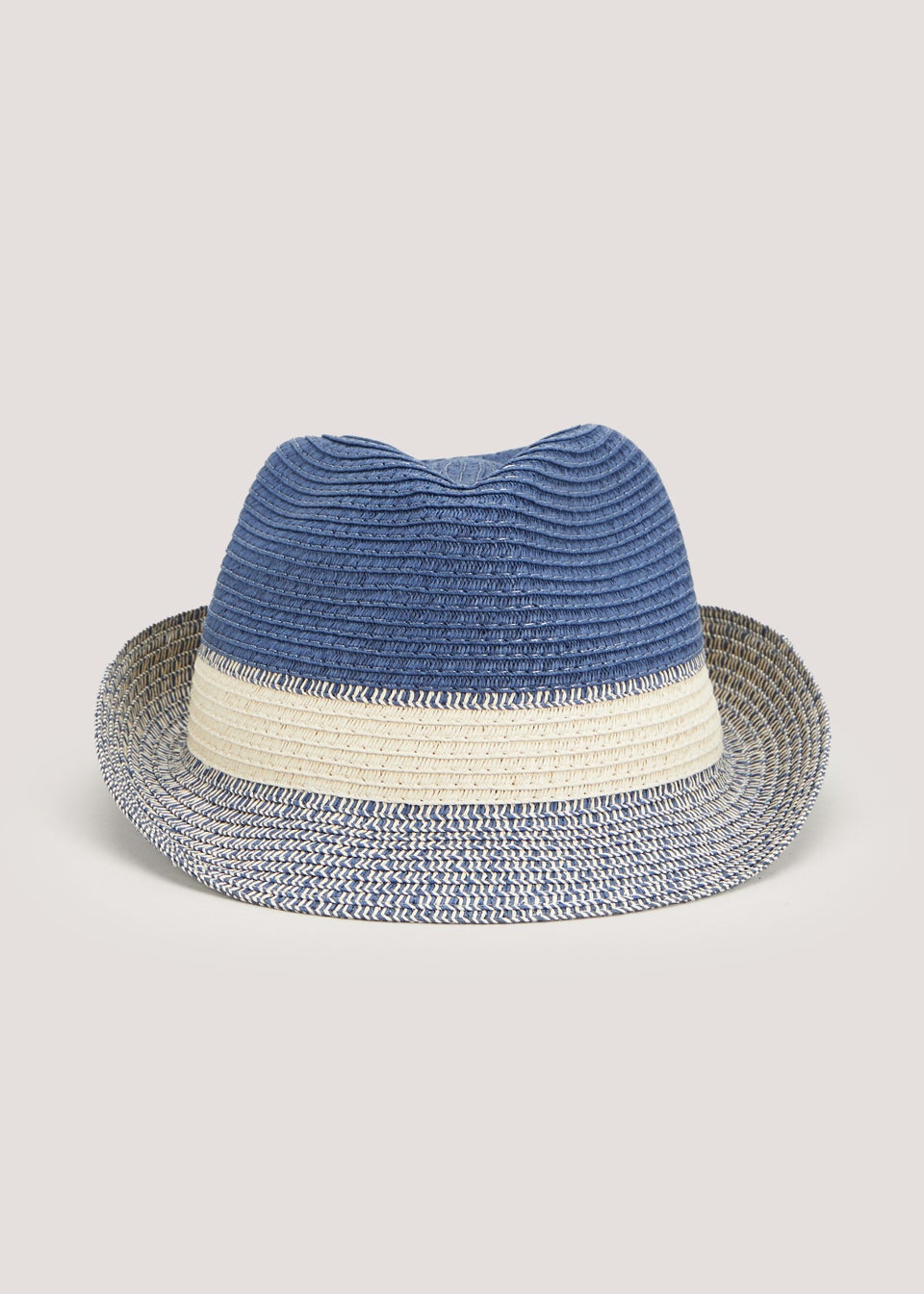 Navy Two Tone Trilby Hat