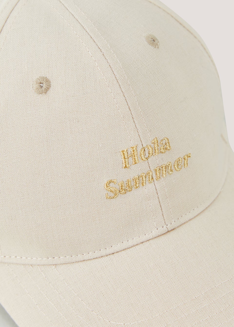 Natural Hola Slogan Cap