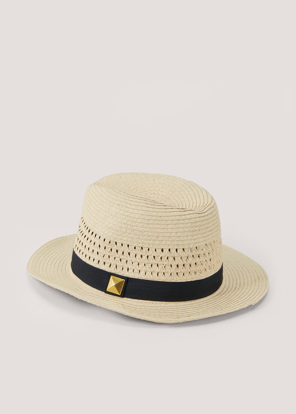 Natural Studded Trilby