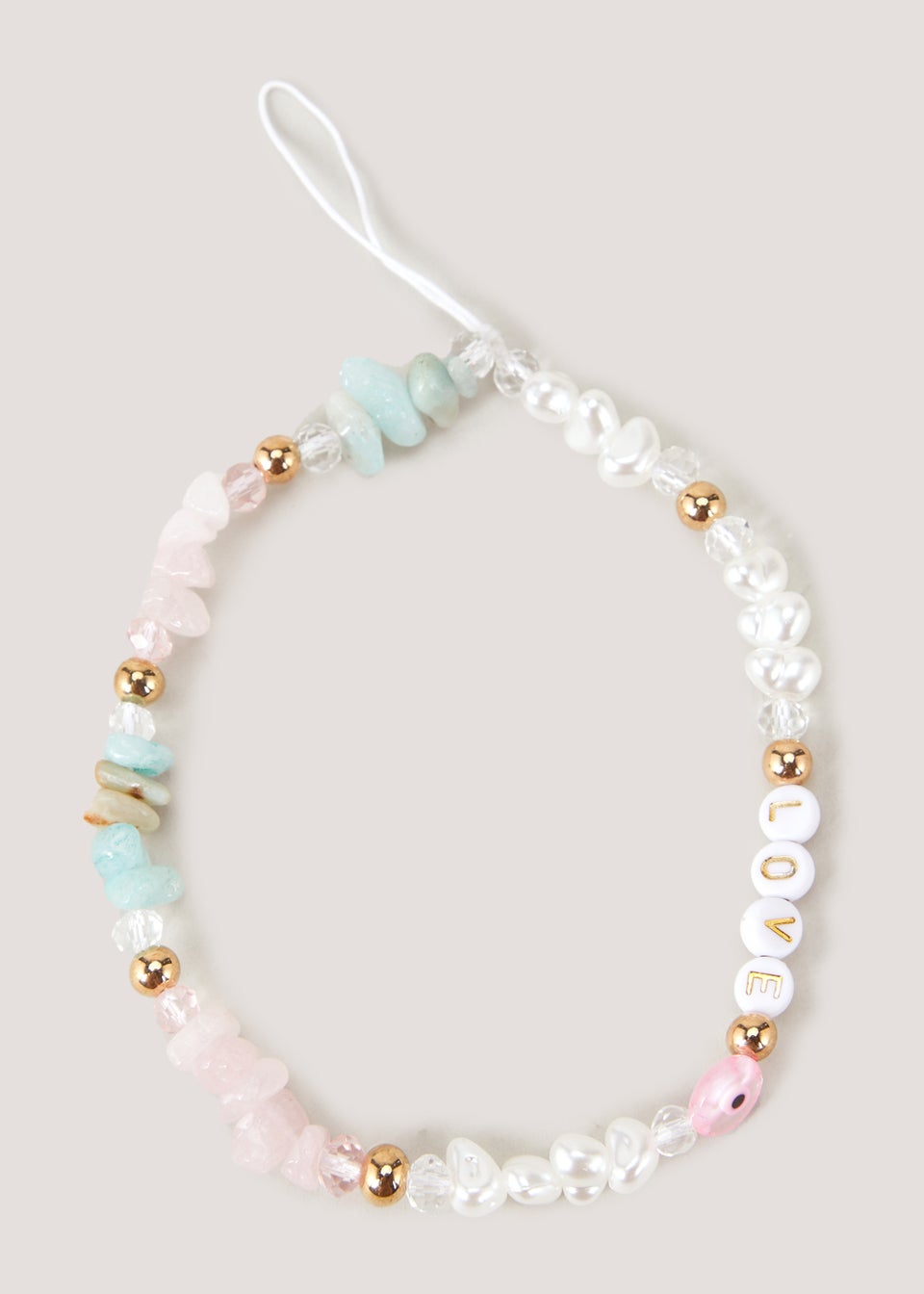 Multicoloured Stone Phone Charm