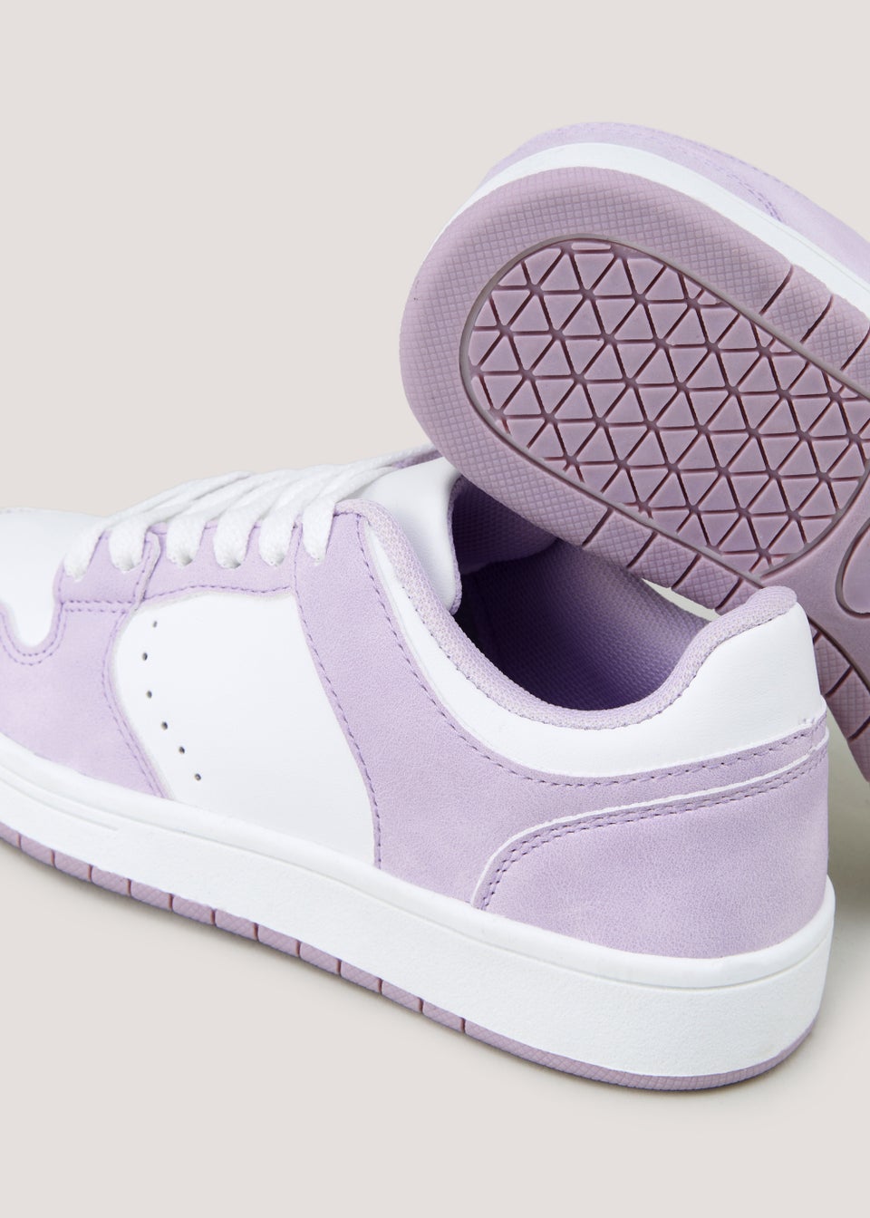 Girls Lilac Low Top Trainers Younger 10 Older 5
