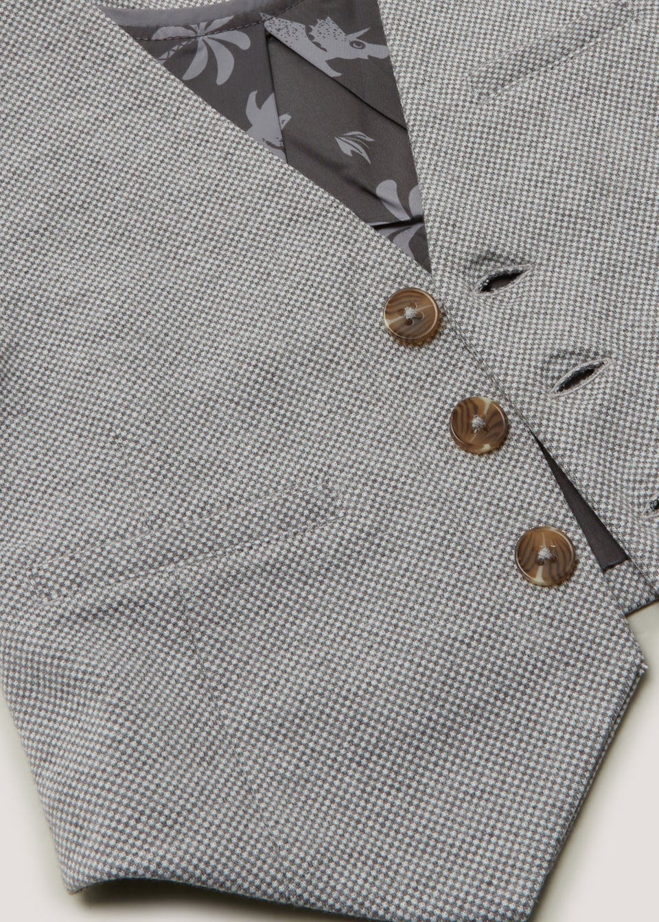 Boys Grey Smart Jersey Waistcoat (9mths-4yrs)