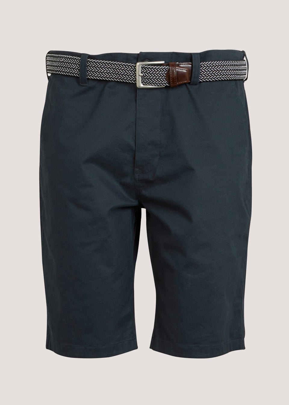 Lincoln Navy Belted Shorts - Matalan