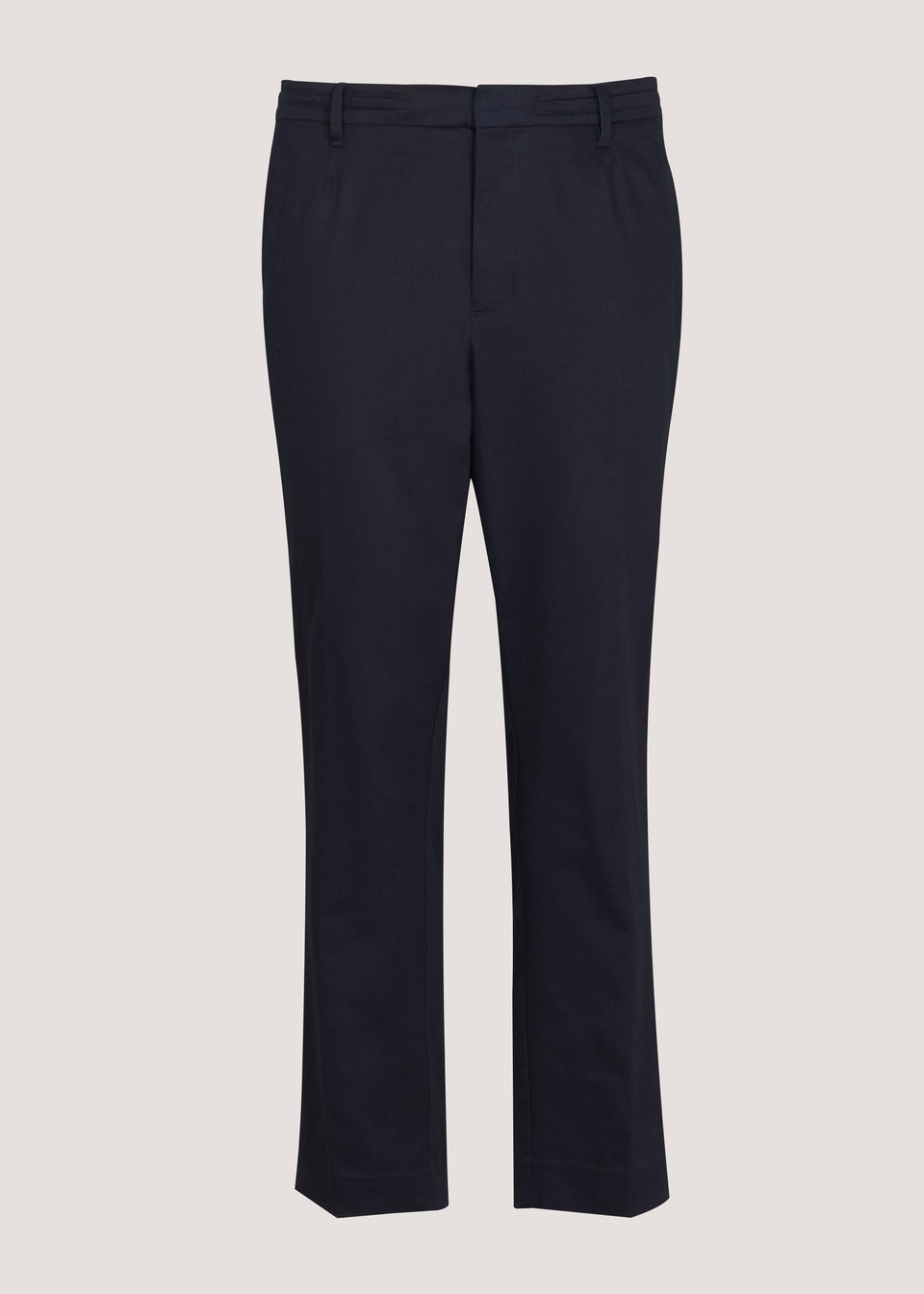 Taylor & Wright Navy Satin Slim Fit Chinos