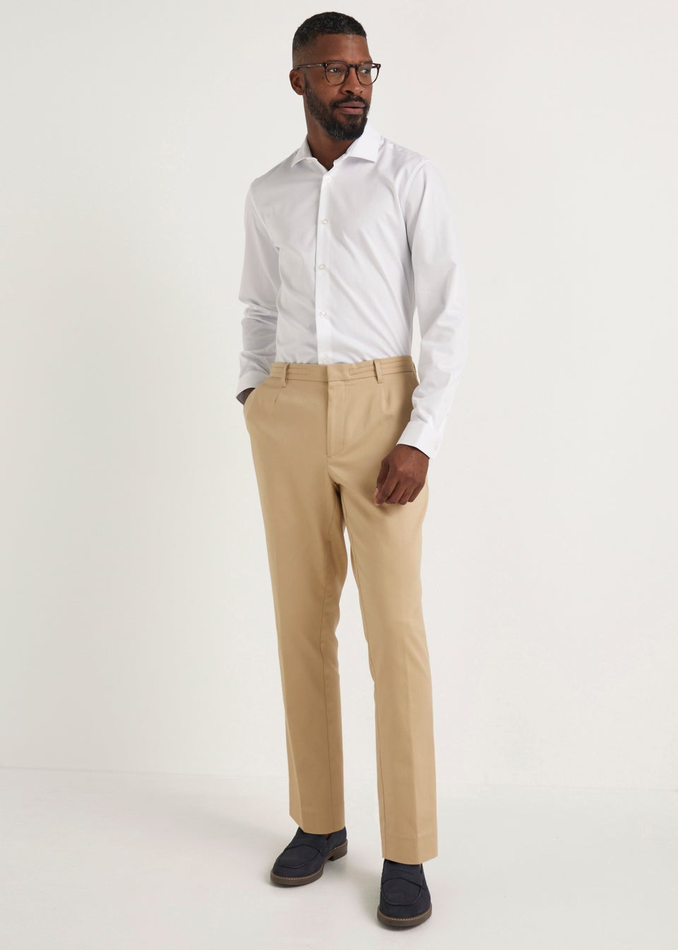 antydning tabe Uafhængighed Taylor & Wright Stone Satin Slim Fit Chinos - Matalan