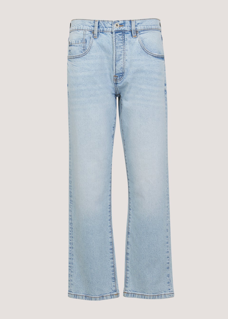 Vintage Light Wash Straight Fit Jeans