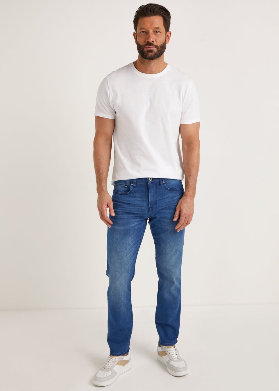 Bright Blue Slim Fit Jeans - Matalan