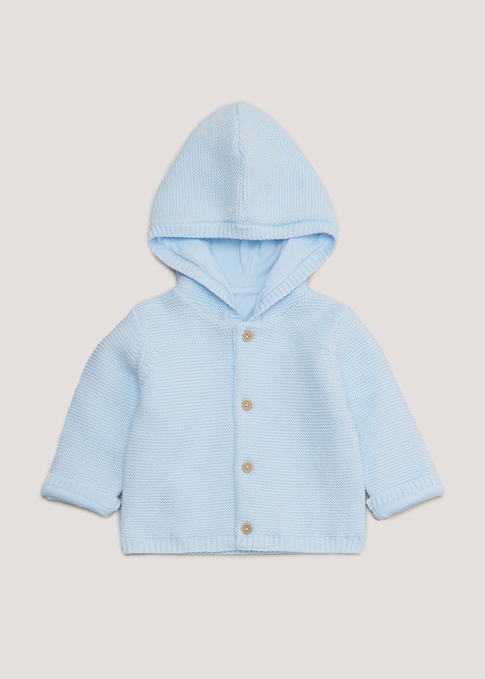 Baby Blue Hooded Cardigan (Newborn-23mths) - Matalan