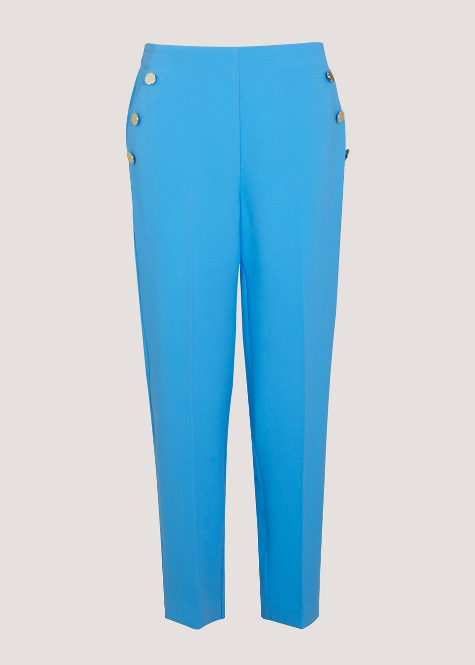 Be Beau Blue Crepe Trousers