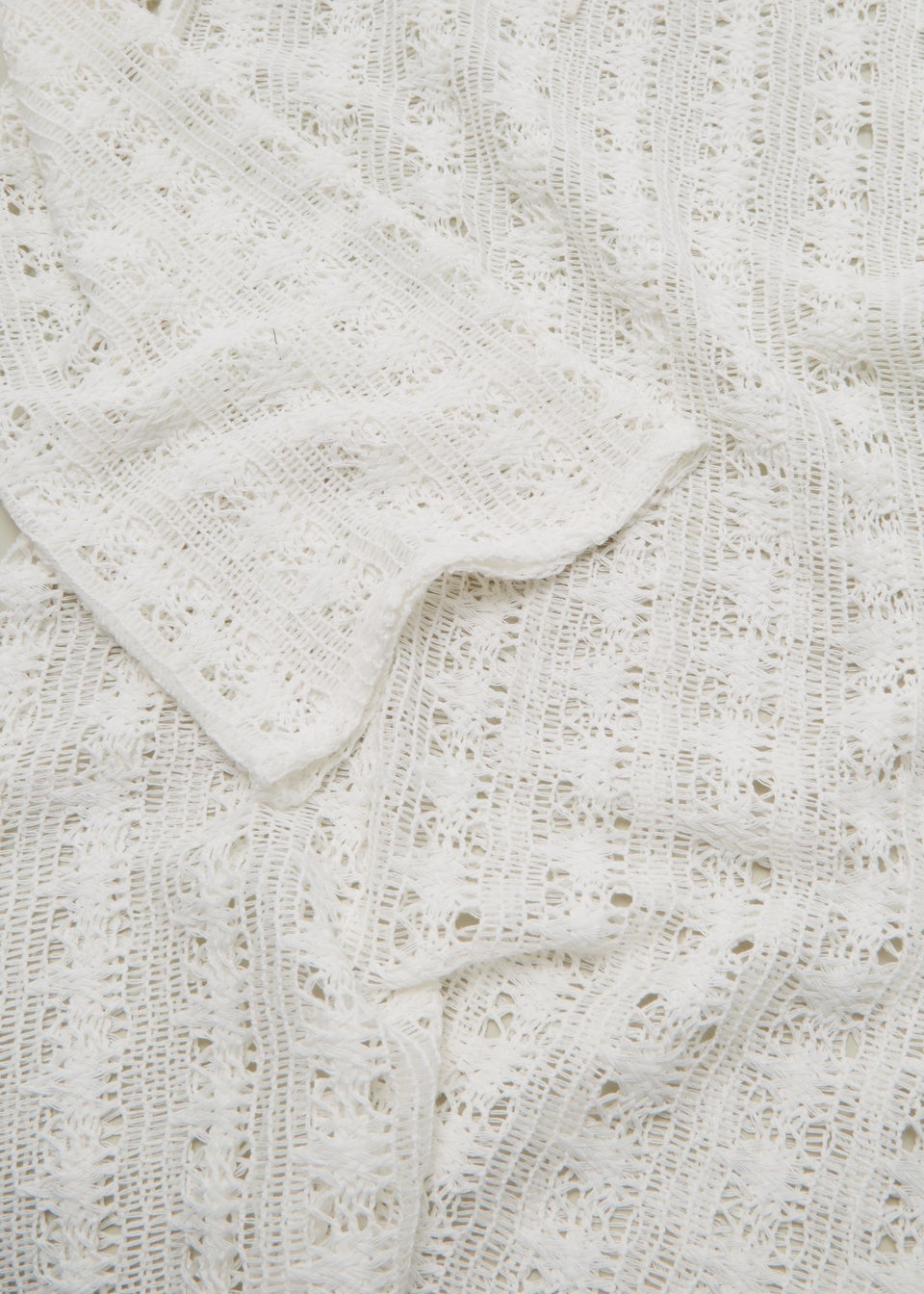 Girls Candy Couture Cream Crochet Beach Cover Up (9-16yrs)