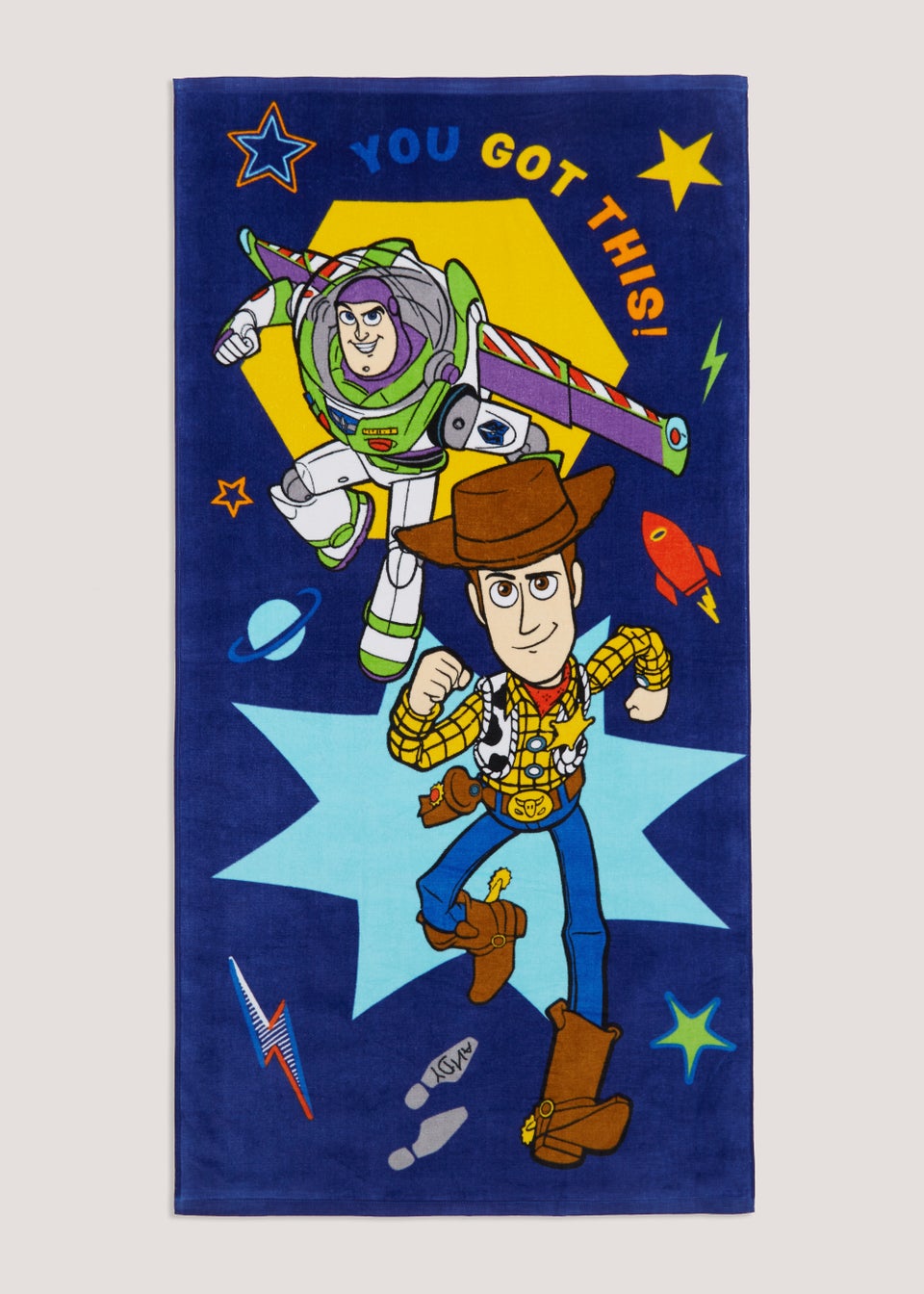 Kids Toy Story Beach Towel 140cm x 70cm Matalan