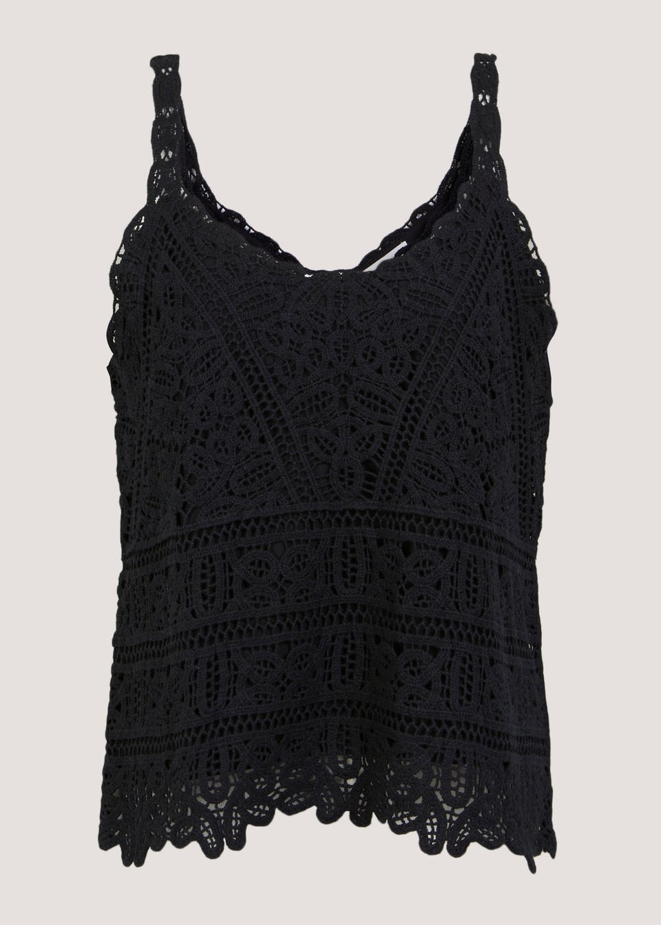 Lined crochet top hot sale