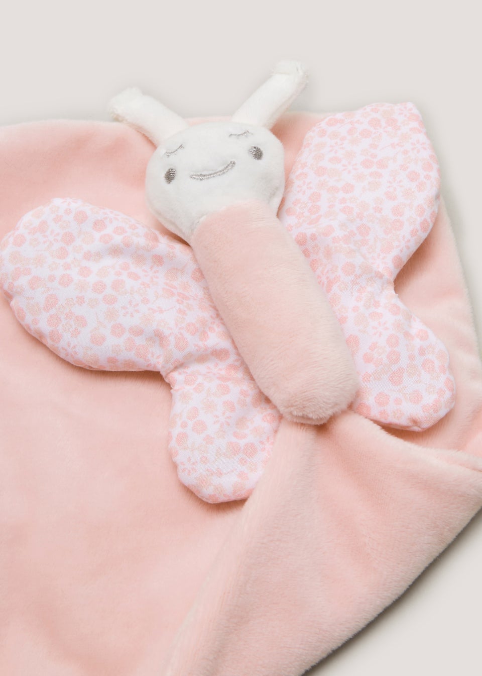 Pink Butterfly Baby Comforter Matalan