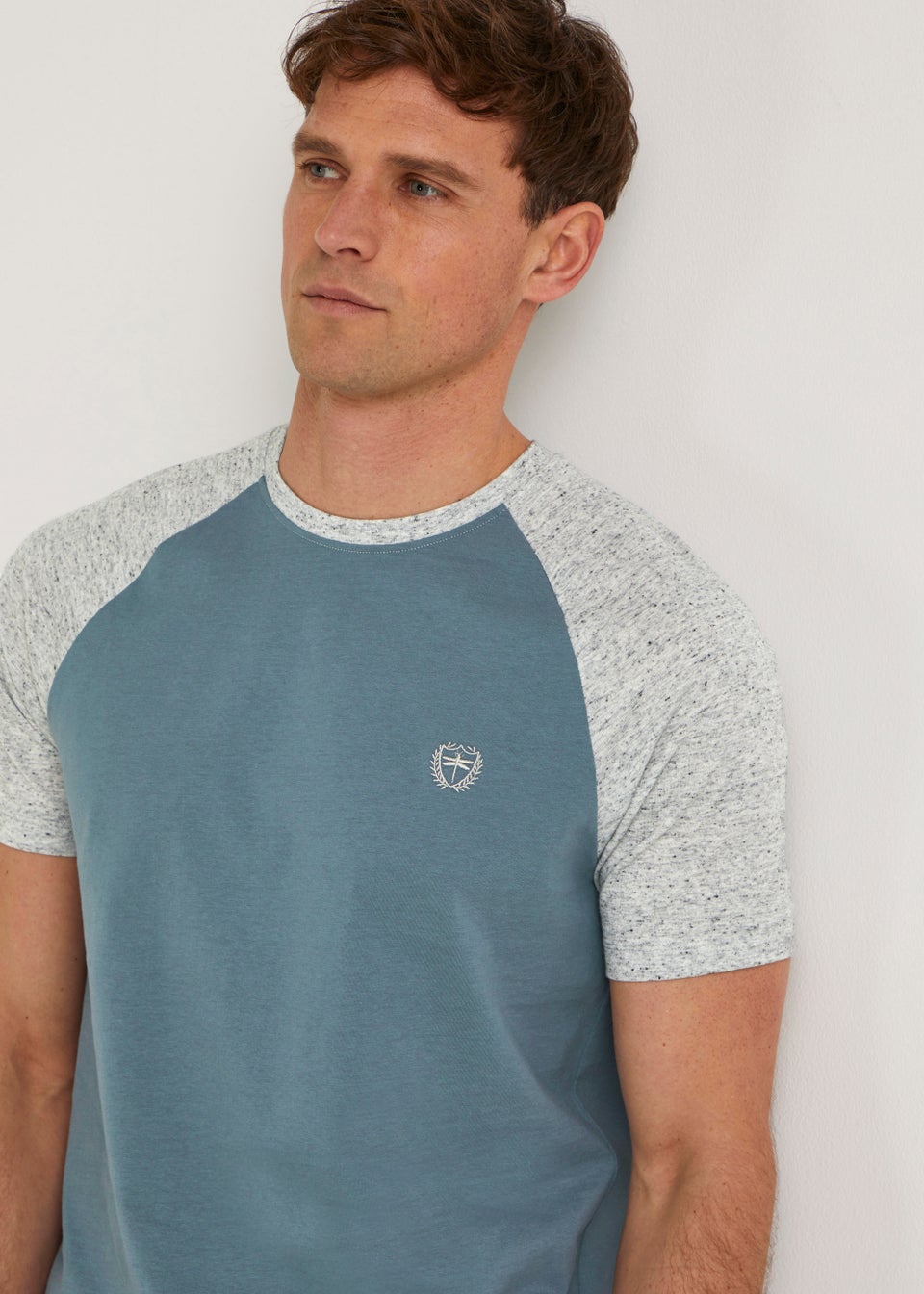 Blue & Grey Raglan T-Shirt