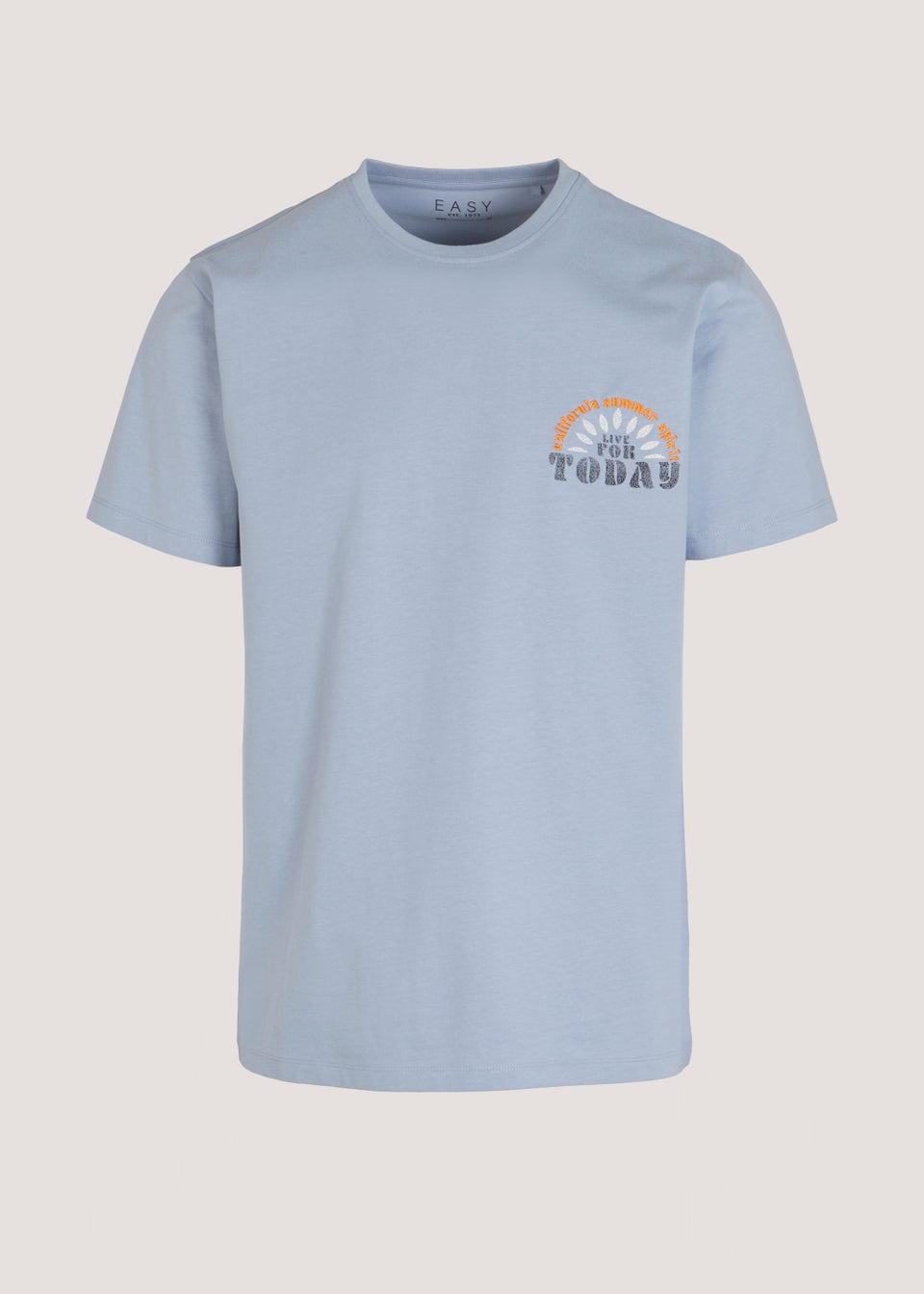 Blue Live For Today T-Shirt - Matalan