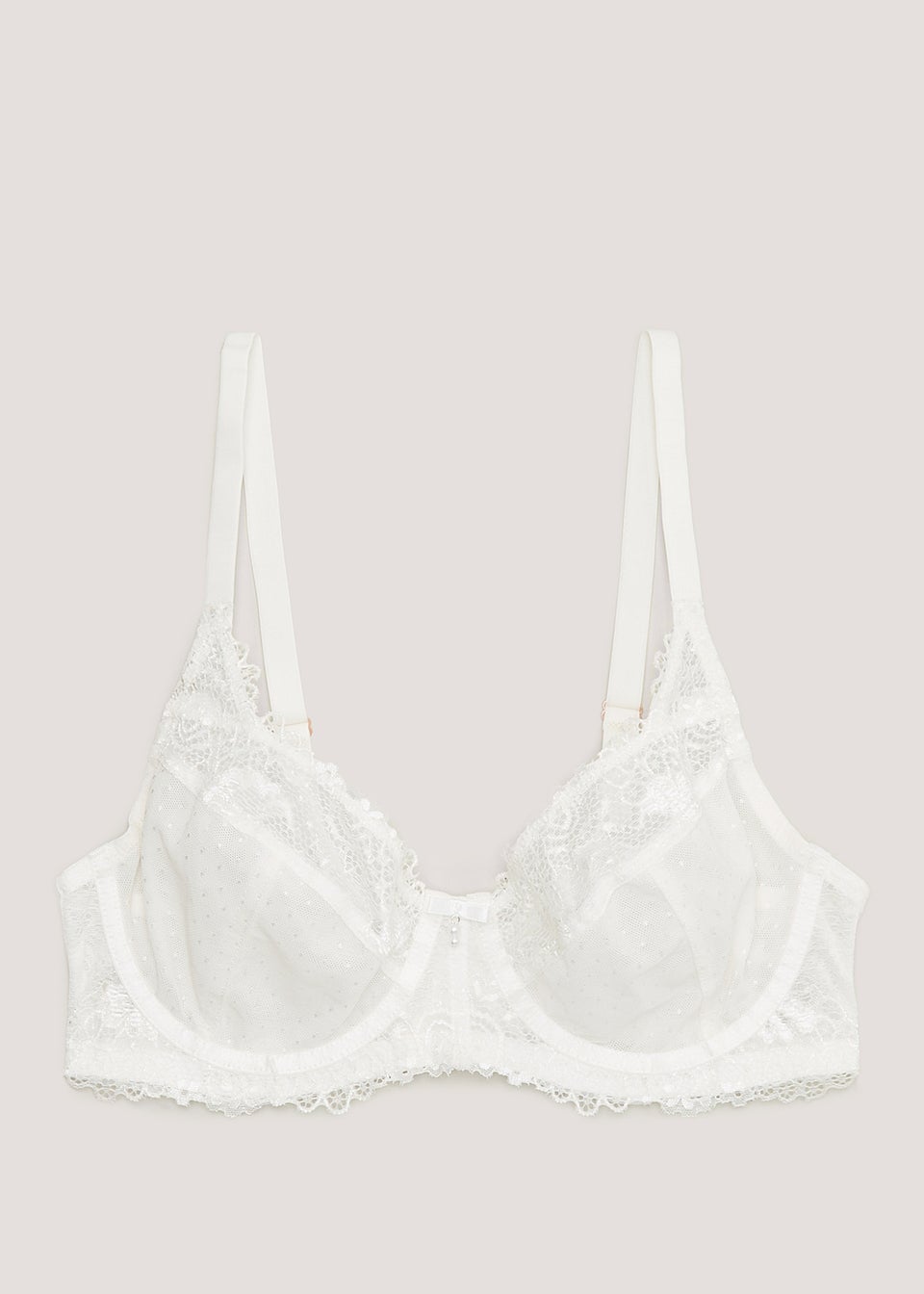 Cream Lace Non Padded Bridal Bra Matalan