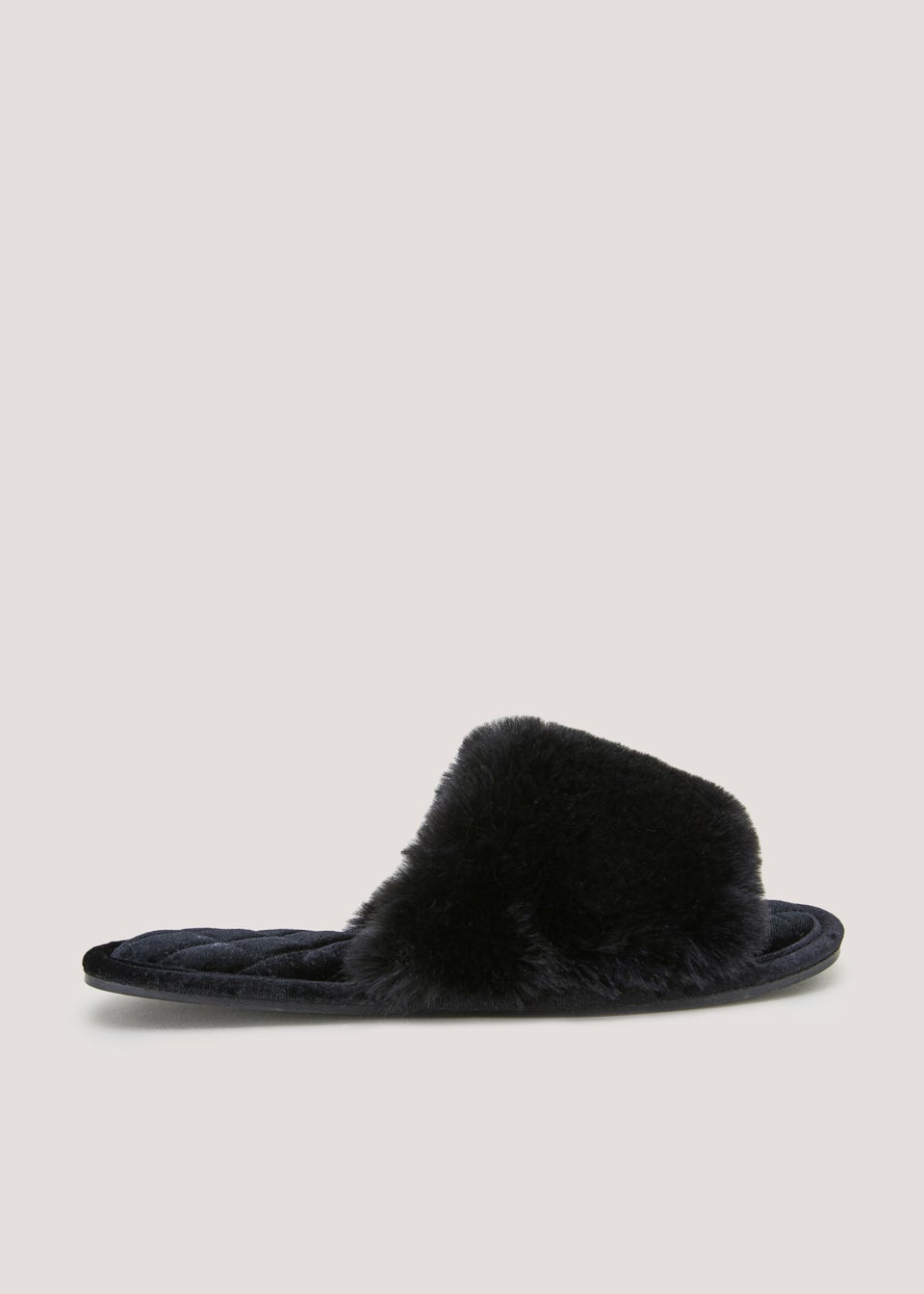 Matalan fluffy slippers sales