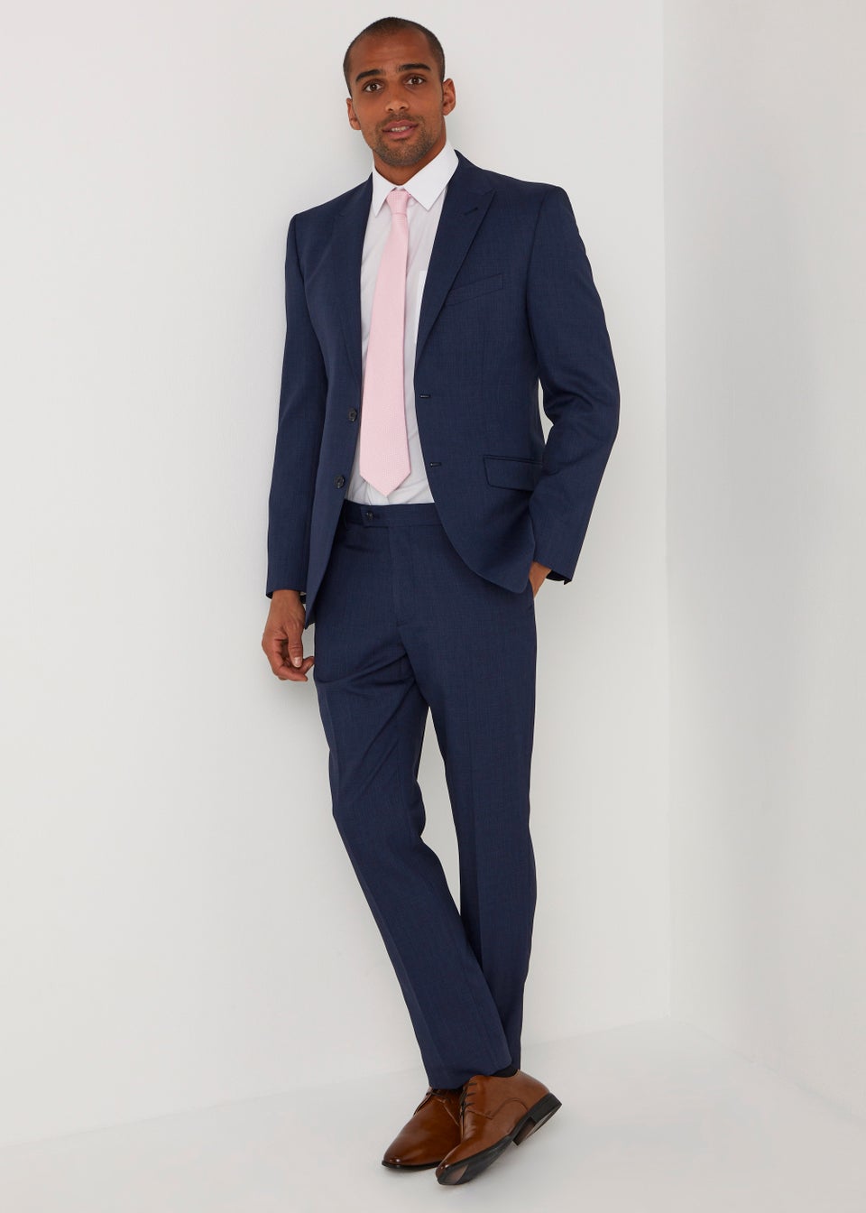 Taylor & Wright Cooper Navy Tailored Fit Suit Trousers