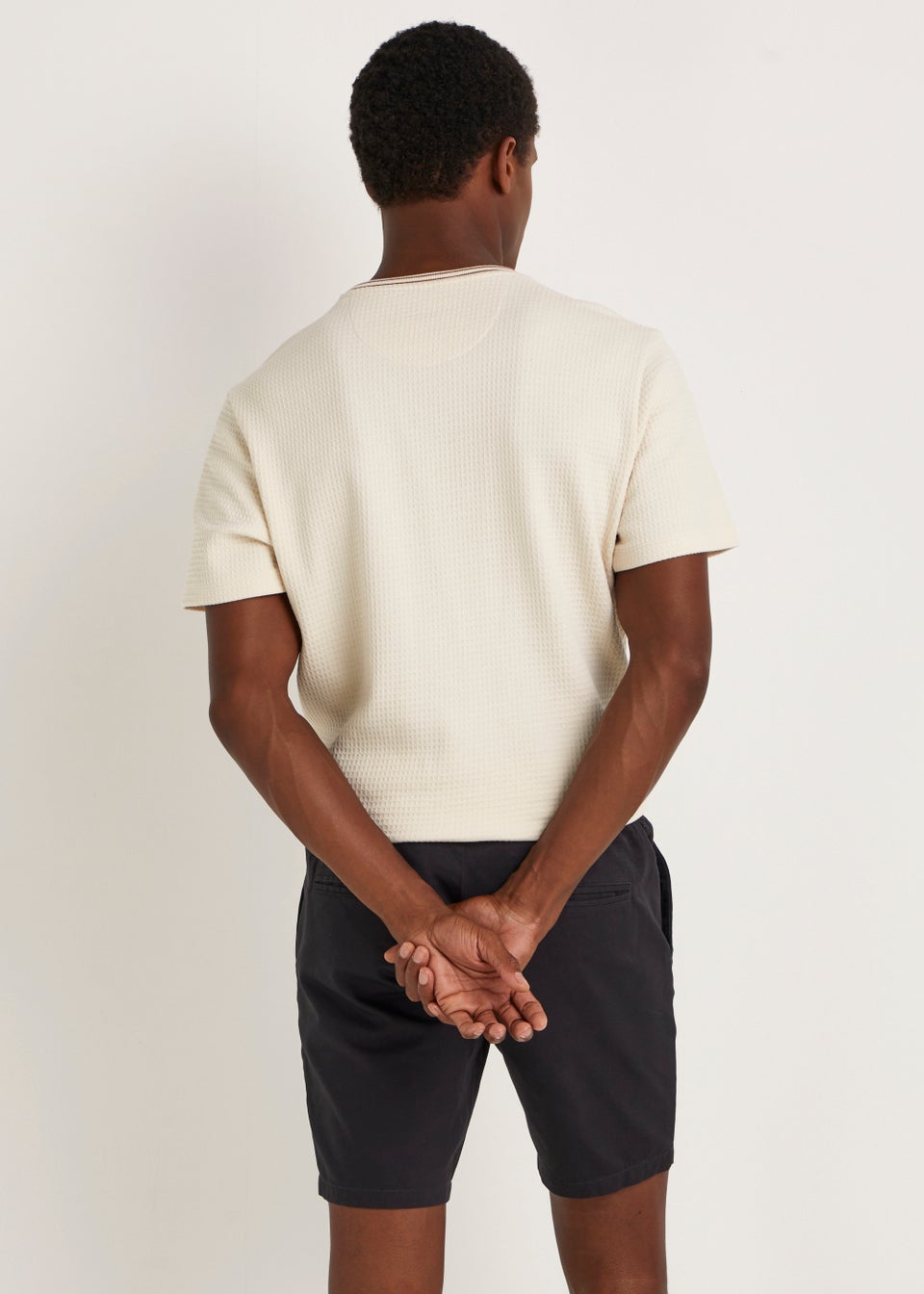 Charcoal Straight Fit Chino Shorts