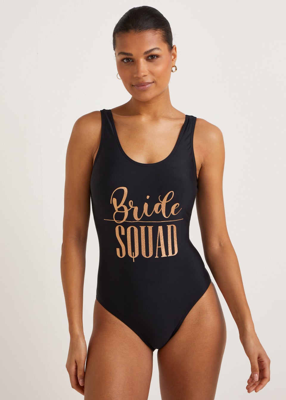 Black Bride Squad Swimsuit