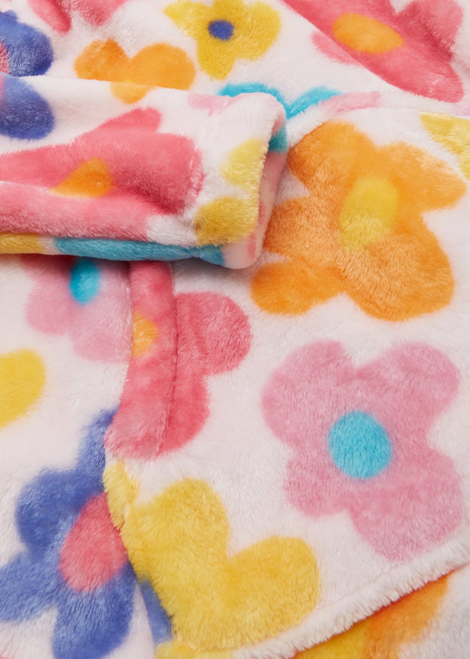 Girls Multicoloured Floral Snuggle Hoodie (4-13yrs)