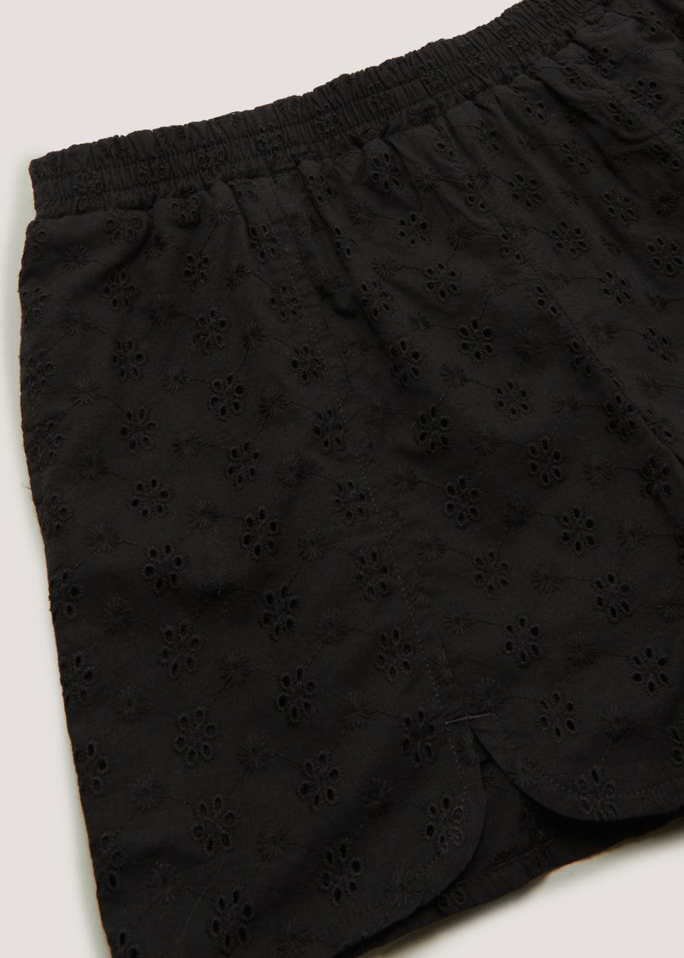 Girls Candy Couture Black Broderie Co-Ord Skort (9-16yrs)