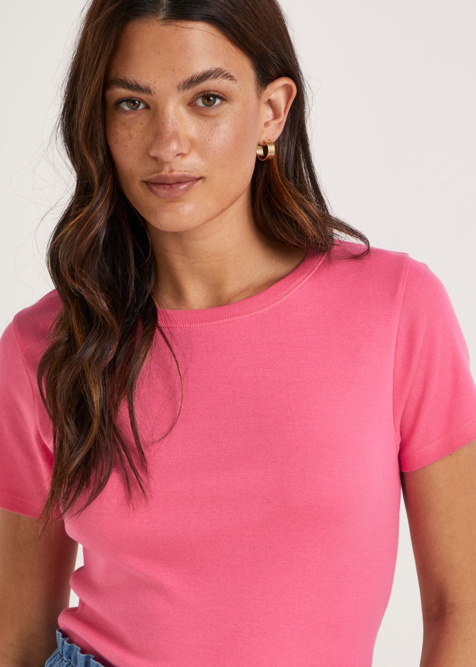 Hot Pink Essential T-Shirt - Matalan