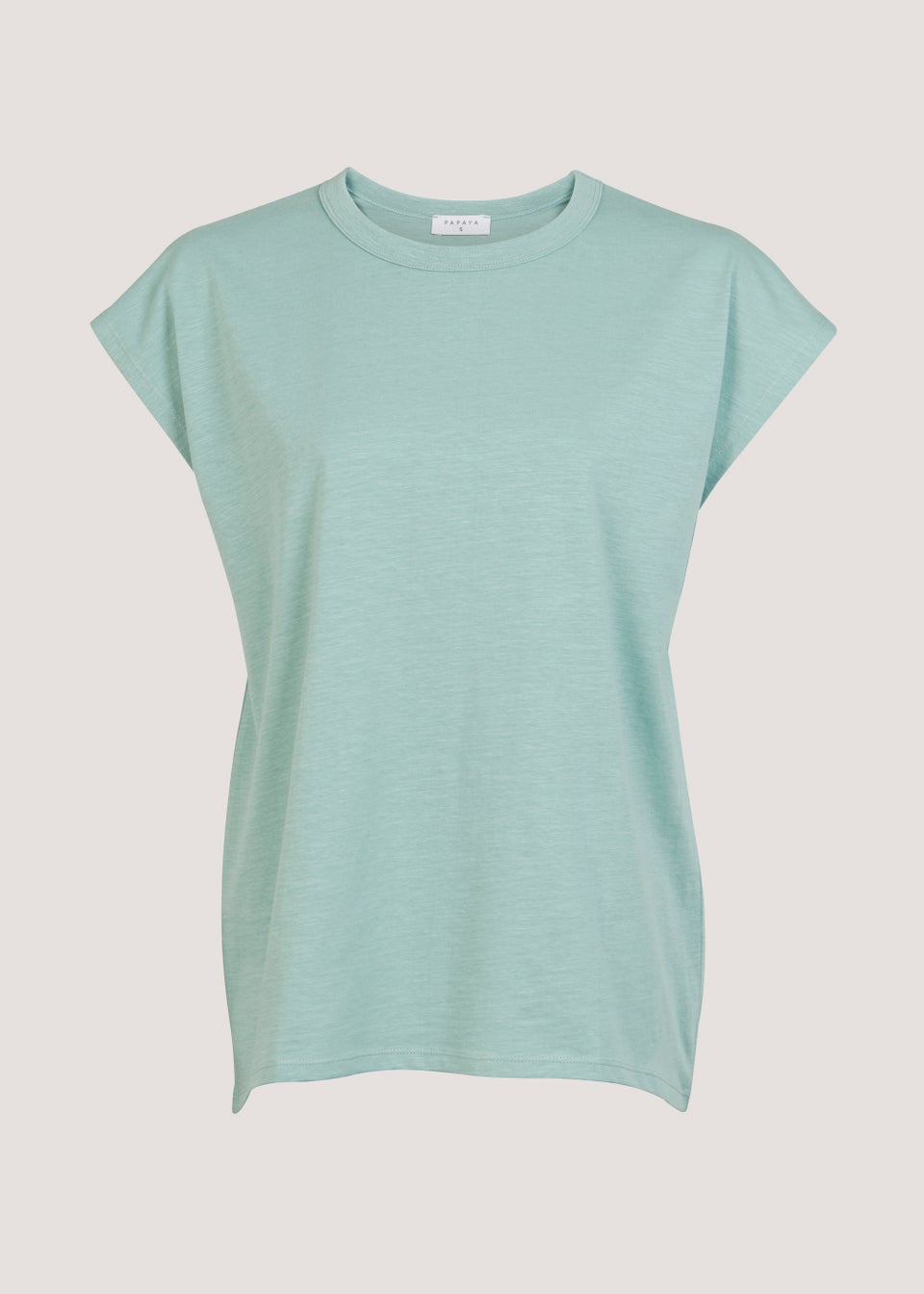 Mint Essential Longline Cotton T-Shirt