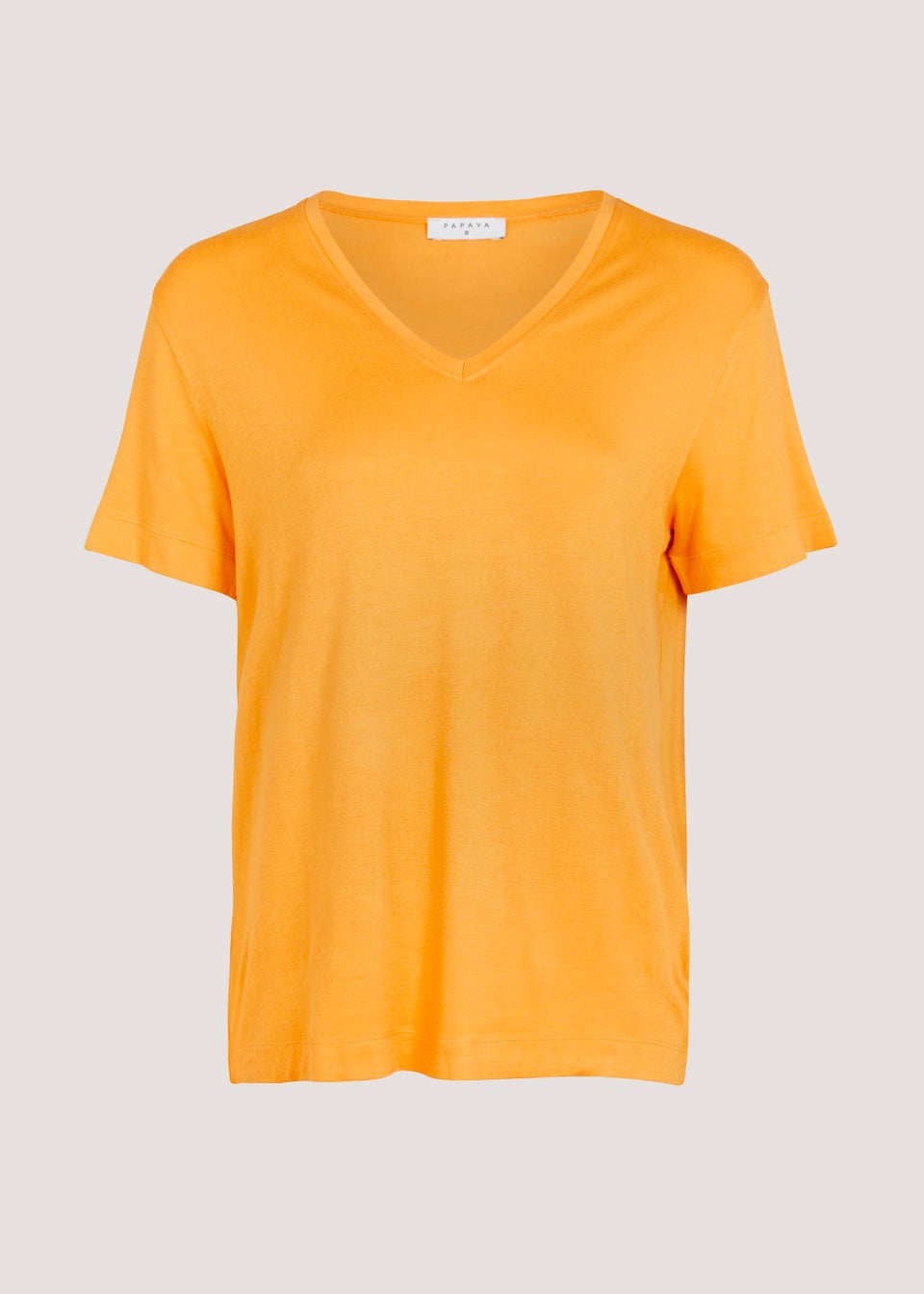 Orange V-Neck T-Shirt