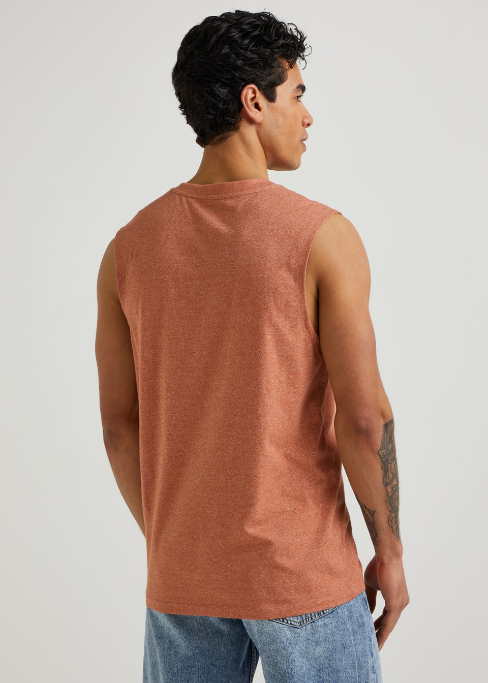 Orange Badge Vest Top