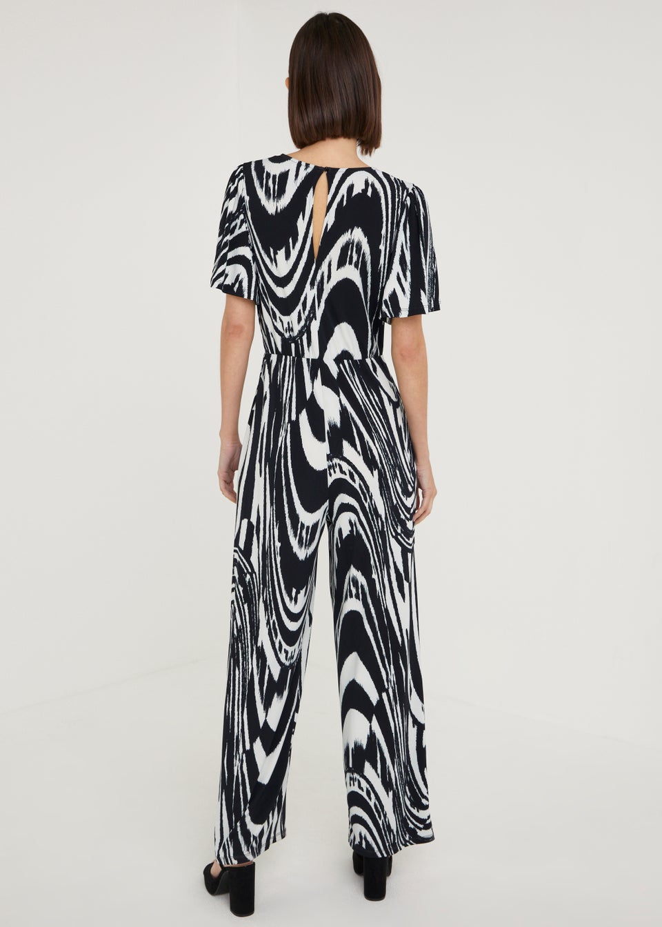 Et Vous Monochrome Print Jumpsuit