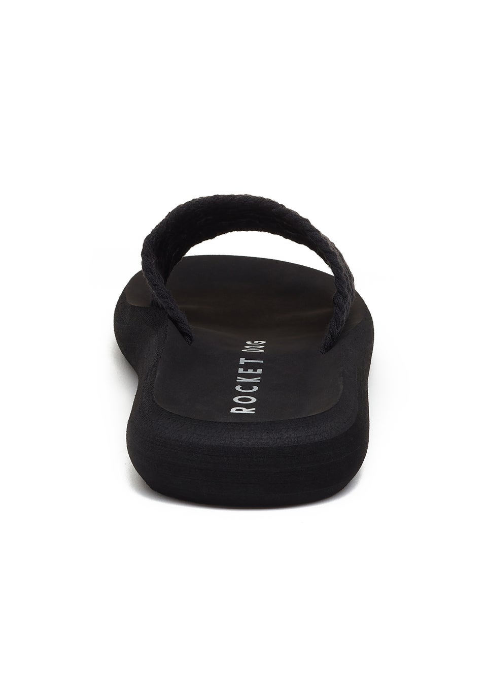 Rocket Dog Sunset Black Woven Sliders