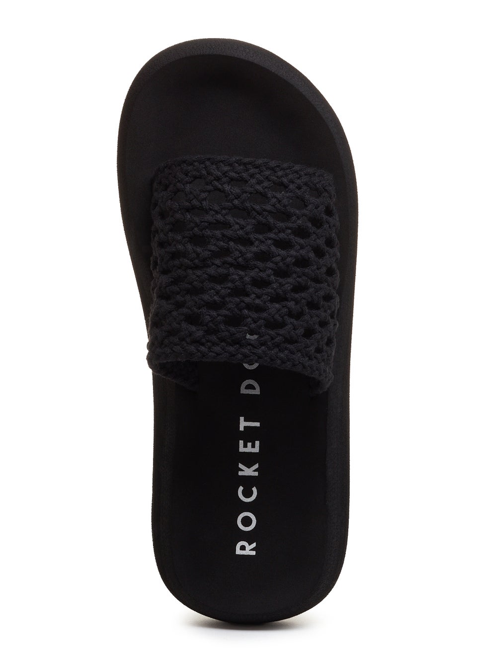 Rocket Dog Sunset Black Woven Sliders