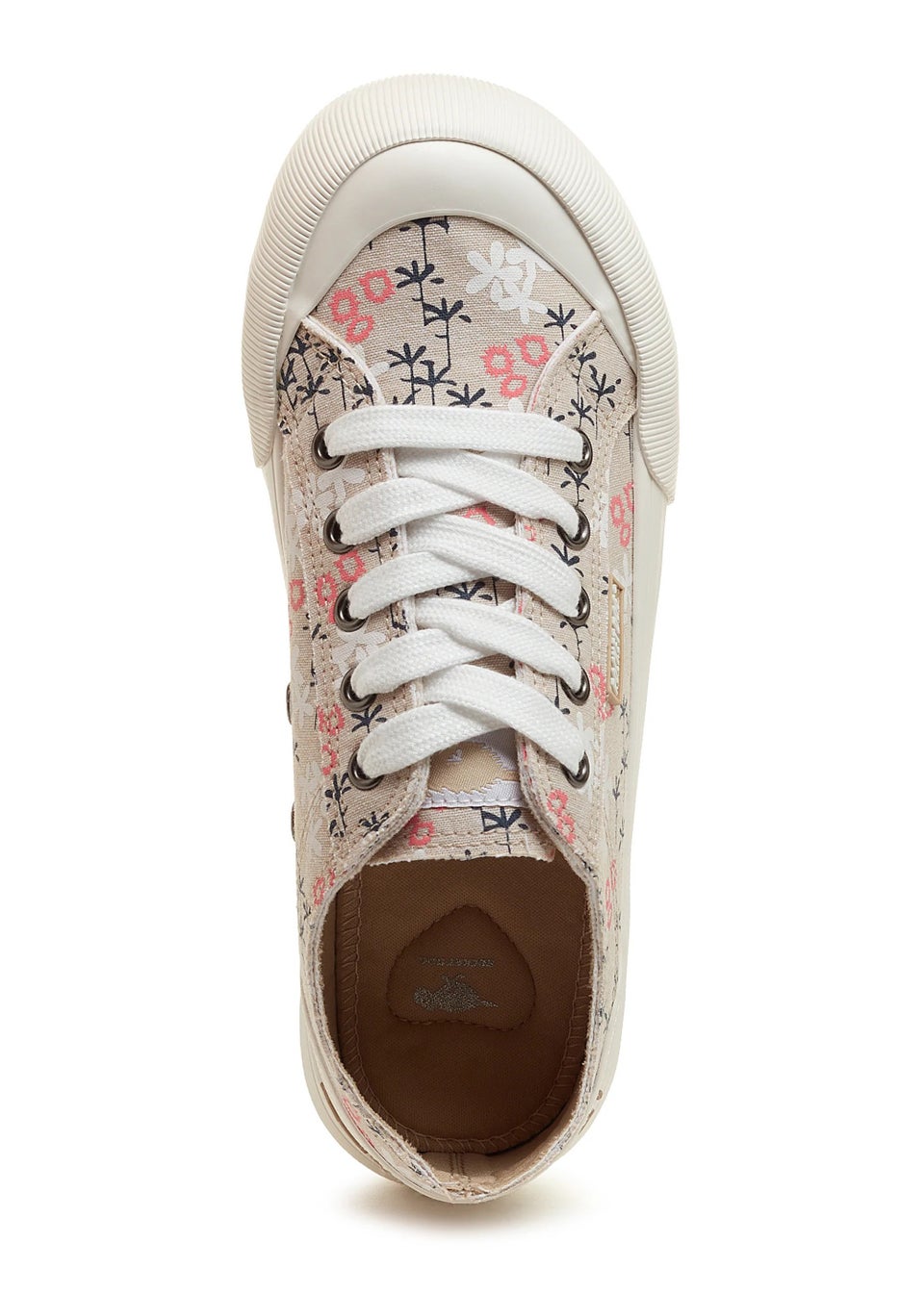 Rocket Dog Jazzin Plus Natural Floral Sneakers